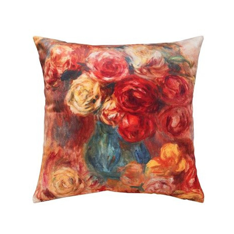 Scanquilt dekorační povlak na polštář Art Velvet renoir-růže