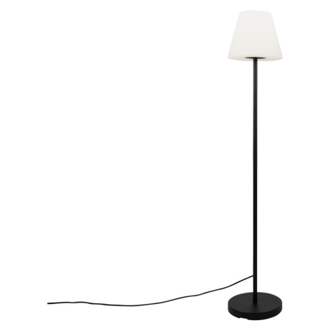 Chytrá moderní venkovní stojací lampa černé odstín bílé včetně Wifi A60 - Virginie QAZQA
