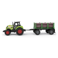 FARM SERVICE - Traktor s valníkem na dřevo 1:43 se zvukem a světlem