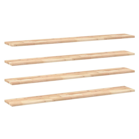 vidaXL Plovoucí police 4 ks 160 x 20 x 2 cm neošetřené akáciové dřevo