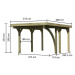 Carport KARIBU CLASSIC 1B 62093 LG3297