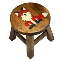Dřevěná dětská stolička - LIŠKA
