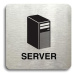 Accept Piktogram "server" (80 × 80 mm) (stříbrná tabulka - černý tisk bez rámečku)