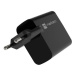 Univerzální USB nabíječka Natec RIBERA GaN 65W, 1X USB-A, 1X USB-C, Černá