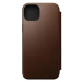 Pouzdro Nomad Modern Leather Folio, brown - iPhone 15 Plus (NM01625285)