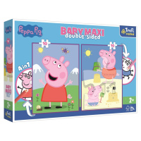 Oboustranné puzzle Prasátko Peppa: Dobrý den BABY MAXI