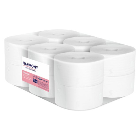 Toaletní papír Jumbo 190 Harmony Professional - 2 vrstvá celulóza ( 12 rolí )