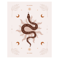 Ilustrace Snake Transform, Beth Cai, 30x40 cm