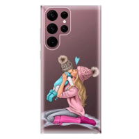 iSaprio Kissing Mom - Blond and Boy pro Samsung Galaxy S22 Ultra 5G