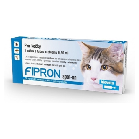 Fipron 50mg Spot-On Cat sol 3x0,5ml Bioveta