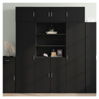 vidaXL Skříň highboard černá 80 x 42,5 x 185 cm kompozitní dřevo