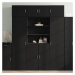 vidaXL Skříň highboard černá 80 x 42,5 x 185 cm kompozitní dřevo