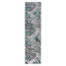 Šedo-modrý běhoun Flair Rugs Marbled, 80 x 300 cm