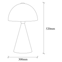 Opviq Stolní lampa Dodo 5052, výška 52cm, bílá