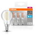 OSRAM OSRAM LED žárovka E14P40 4W filament 840 470lm 3ks