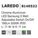 Nova Luce Moderní nástěnná LED lampička Laredo s nastavitelným spotem - 3 W LED, chrom NV 814052