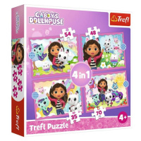 Puzzle 4v1 - Gabbyine dobrodružství / Universal Gabby´s Dollhouse