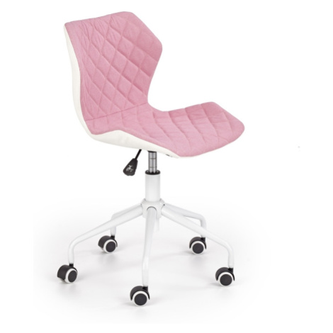 Dětská kancelářská židle DENEB 3, růžovo-bílá Halmar