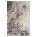 Krémovo-šedý vlněný koberec 133x180 cm Lissey – Agnella