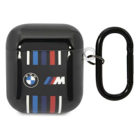 Pouzdro BMW AirPods 1/2 cover Black Multiple Colored Lines (BMA222SWTK)