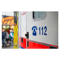 Umělecká fotografie Germany, German Red Cross, ambulance, emergency, Westend61, (40 x 26.7 cm)