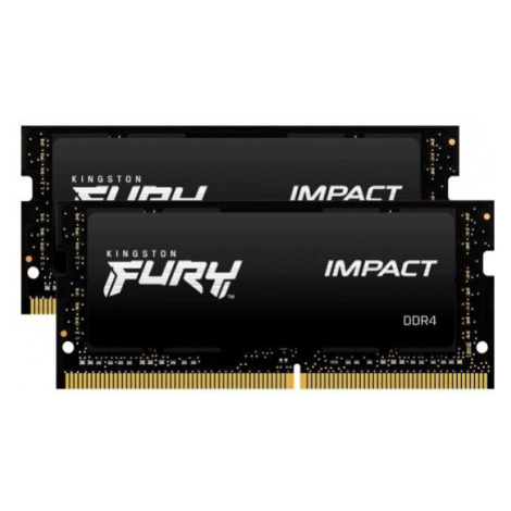 Kingston FURY Impact/SO-DIMM DDR4/64GB/2666MHz/CL16/2x32GB/Black