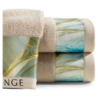 Bavlněný froté ručník s bordurou SELENE 50x90 cm, béžová, 485 gr Eva Minge