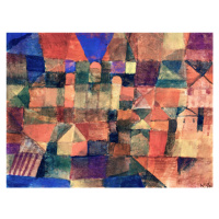 Obrazová reprodukce City with Three Domes - Paul Klee, 40x30 cm