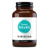 Viridian Vitamin D3 a K2 90 cps