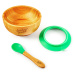 Klarstein Dětské nádobí, s bambusovou miskou a lžičkou, 400 ml, včetně přísavky, O: 13,7 cm