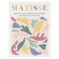 Obrazová reprodukce Danish Pastel Cut Out Abstract Pattern (3/3) - Henri Matisse Inspiré, 30 × 4