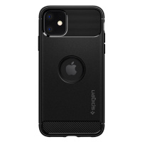 Spigen Rugged Armor silikonové pouzdro na iPhone 11 Matte Black