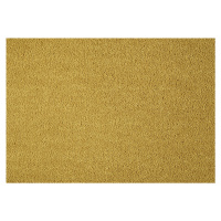 Lano - koberce a trávy Neušpinitelný metrážový koberec Nano Smart 371 žlutý - Kruh s obšitím cm