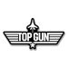 Hybris Production AB Samolepka Top Gun BW Logo 12 cm