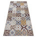 Hanse Home Collection koberce Běhoun Cappuccino 105881 Mosaik Brown Multicolored - 75x150 cm