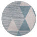 Modrý pratelný kulatý koberec ø 80 cm Yuvarlak – Vitaus
