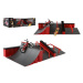 Teddies Skatepark - rampy,kolo prstové,skateboard prstový plast v krabici 44x12x25cm