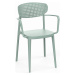 Plastová židle s područkami OSLO (různé barvy) nilská zelená