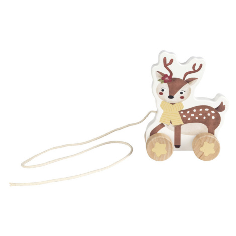 lupilu® Dřevěná motorická hračka (jelen na tahání)