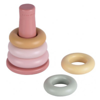 LITTLE DUTCH - Nasazovací kroužky plastové Pink