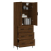 vidaXL Skříň highboard hnědý dub 69,5 x 34 x 180 cm kompozitní dřevo