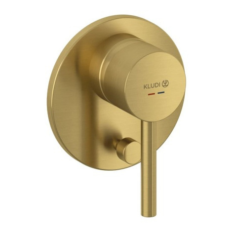 Kludi Bozz sprchová a vanová baterie bez podomítkového tělesa kartáčované zlato 38716N076