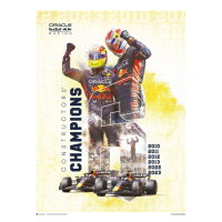 Umělecký tisk Oracle Red Bull Racing - F1 World Constructors' Champions 2023, (40 x 50 cm)