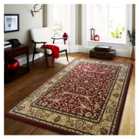 Kvalitní koberec v červené barvě ve vintage stylu