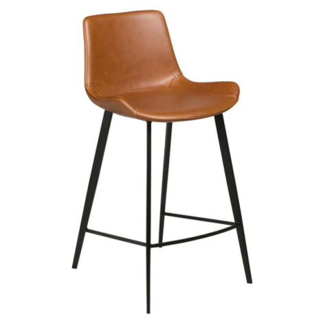 Světle hnědá barová židle z imitace kůže DAN-FORM Denmark Hype, výška 91 cm ​​​​​DAN-FORM Denmark