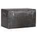 Černý kovový úložný box LABEL51, délka 50 cm