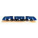 Bigjigs Rail Dřevěný rychlík High Speed 1 modrý