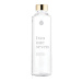 EQUA Mismatch Lila 750 ml designová luxusní ekologická skleněná lahev na pití s obalem z umělé k