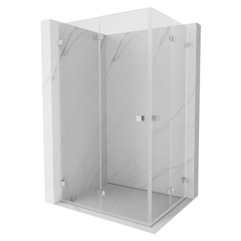 MEXEN/S Lunar-F Duo sprchový kout skládací dveře 100 x 85, transparent, chrom 836-100L-085P-01-0