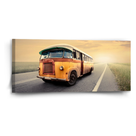 Obraz Autobus veterán - 110x50 cm